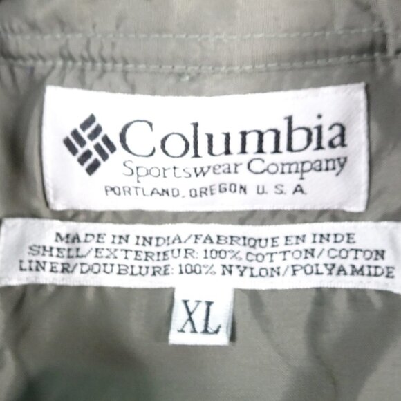 Columbia Blue Flannel Qtr Button Shirt X-Large - Picture 4 of 5